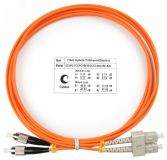 Шнур оптический duplex 2м SC-FC 62,5/125 мм LSZH 7619c Cabeus