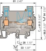 Клемма винтовая 6мм.кв M6/8.STA 1SNA115359R0200 TE Connectivity (Entrelec,Tyco)