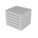 Вентиляционный блок TEHSTRONG VB 100x100x55 (EI 150) vb10055 EKF
