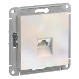 Розетка ATLASDESIGN компьютерная RJ45 механизм жемчуг ATN000483 Systeme Electric