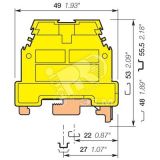 Клемма Земля M16/12P 16 мм.кв желто-зеленая 1SNA165130R2300 TE Connectivity (Entrelec,Tyco)