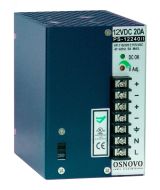 Блок питания промышленный. DC12V, 20A(240W). Диапазон входных напряжений AC115, 230V. КПД 80%. 00011175 OSNOVO