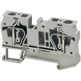 Клеммник пружинный проходной 6мм.кв 2 точки подключения синий NSYTRR62BL Schneider Electric