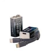 Аккумулятор крона Li-ion 9V 650мАч 2 шт в боксе KOCLi9V650mAh2B Космос