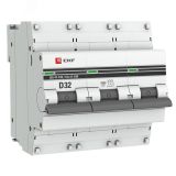 Автоматический выключатель ВА 47-100 3P 32А (D) 10kA PROxima mcb47100-3-32D-pro EKF