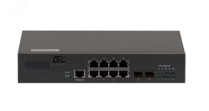 Коммутатор управляемый L2 8 портов RJ45/SFP 10 100 1000 Мб/с ЭКО36881 Gigalink