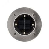 Светильник светодиодный Lamper Взлетные Огни LED с аккумулятором солнечной панелью IP65, холодное белое свечение 6500 К, монтаж в грунт 602-246 REXANT