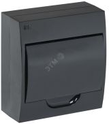 Корпус модульный пл. нав. ЩРН-П-8 черный черн. дв. IP41 MKP13-N-08-41-K02 IEK