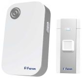 Звонок беспроводной 36 мелодий, 3*1,5V/ААА (база), IP20, белый/серый, Feron 23685 FERON
