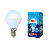 Лампа светодиодная LED-G45-11W/NW/E14/FR/NR Форма шар, матовая. Серия Norma. Белый свет (4000K). Картон. ТМ Volpe UL-00003831 Uniel