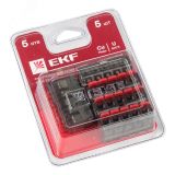 Клемма СМК 221-415 5 отверстий 0.2-4.0 мм2 блистер (5шт.) PROxima plc-smk-221-415b EKF