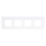 Axolute Накладки декоративные прямоугольные горизонтальные White/белый на 2+2+2+2 модуля HA4802M4HHD Legrand
