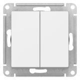 ATLASDESIGN 2-клавишный переключатель, перекрестный, 2 x сх. 7, 10АХ, механизм, БЕЛЫЙ ATN000173 Systeme Electric