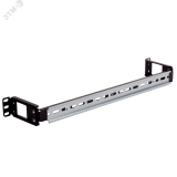 DIN-рейка 1U с регулируемой глубиной установки цвет черный RAL 9005 DP 0001.9000 SYSMATRIX