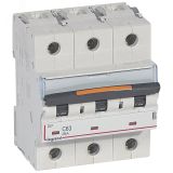 Выключатель автоматический трехполюсный 63А C DX3 25kА 409787 Legrand