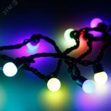 Гирлянда светодиодная декоративная ARD-BALL-CLASSIC-D17.5-10000-BLACK-100LED RGB (230V, 7W) (ARDCL, IP65) 025585 Arlight