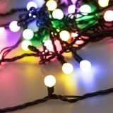 Гирлянда светодиодная декоративная ARD-BALL-CLASSIC-D13-5000-BLACK-50LED RGB (230V, 3.5W) (ARDCL, IP65) 025567 Arlight