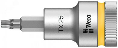 Головка торцевая со вставкой 8767 C HF TORX Zyklop DR 1/2 с фиксацией крепежа TX 25 x 60 мм WE-003831 Wera