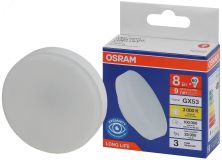 Лампа светодиодная LED 8Вт GX53 3000К 640Лм спот 220В (замена 60Вт) OSRAM 4099854185694 LEDVANCE