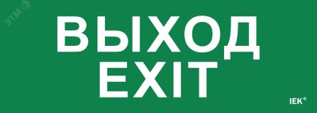 Этикетка самоклеящаяся 280х100мм ''Выход-EXIT'' IEK LPC10-1-28-10-VYHD IEK