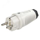 Вилка каб 16A/250V/2P+E/IP54 корпус серый, маркер черный 00-00027009 PCE
