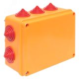 Коробка огнестойкая 190х140х70мм IP55, 7 двойных клеммников 0,5-4 мм2 plc-kmrf-190-14-04 EKF