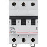 Выключатель автоматический трехполюсный RX3 4,5 кА C 50 А 419713 Daccord/Legrand
