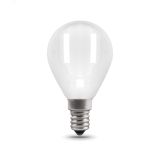 Лампа светодиодная филаментная LED 5 Вт 420 лм 2700К AC150-265В E14 шар P45 теплая матовая колба Black Filament Gauss 105201105 GAUSS