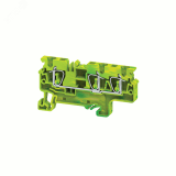 Клемма зазем. 3 конт. 4 кв.мм пружинная OptiClip CXG-4-TRIPLET-PE-I-(0,2-4)-PEN 331829 КЭАЗ