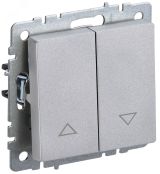 BRITE Выключатель жалюзи 10А ВС10-1-5-БрА алюминий BR-V15-0-10-K47 IEK