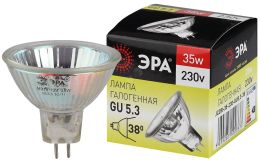 Лампа галогенная GU5.3-JCDR (MR16) -35W-230V-CL (галоген, софит, 35Вт, нейтр, GU5.3) C0027363 ЭРА