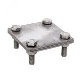 Зажим полоса 40 - полоса 40 (3 пластины 70x70мм) Ni PROxima lp-g3105-ni EKF