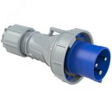 Вилка кабельная 63А/230V/1P+N+E/IP67 00-00002234 PCE