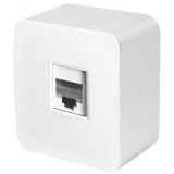 Розетка компьютерная одноместная RJ-45 серия София белый STEKKER 49300 STEKKER