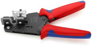 Стриппер прецизионный со сменными фасонными ножами для ПТФЭ силикона Radox KapTon зачистка 014-025 075 15 25 4 6мм (AWG 26-10) L=195мм 2-компонентные рукоятки KN-121206 KNIPEX