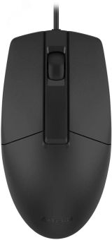 Мышь проводная OP-335S, оптическая, USB, 1200dpi, 3 кнопки, черный 1925266 A4Tech