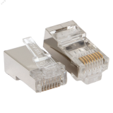 Коннектор RJ-45 TERACOM PRO экранированный 8P8C 30мкд Cat.6 (упак.20шт) TRP-PLUG-6FTP-20 EKF