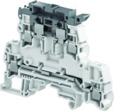 Клемма винтовая ZS4-D2-SF1 - 4 мм?, 2 уровня, 4 зажима, держатель предохранителя на верхнем уровне 1SNK508425R0000 TE Connectivity (Entrelec,Tyco)