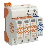 УЗИП для силовых сетей 3+NPE (Класс I+II), 150В 5093462 OBO Bettermann