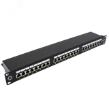 Патч-панель 19'. 24 порта RJ-45. FTP. Cat.5e. 1U 10-0402 SUPRLAN