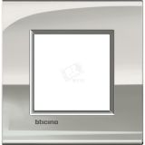 LivingLight Рамка AIR 1 пост Паладий LNC4802PL BTicino