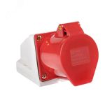 Розетка кабельная 16А 3Р+Е IP44 на поверхность 380В ps-114-16-380 EKF