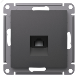 ATLASDESIGN РОЗЕТКА компьютерная RJ45, кат. 5Е, механизм, БАЗАЛЬТ ATN001483 Systeme Electric
