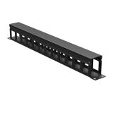 Органайзер кабельный с крышкой 1U, глубина 60 мм, для 19'' IT-корпусов ДКС серии STI/CQE, RAL9005 R5CP1961HEB DKC