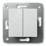 Cariva Выключатель двухклавишный белый 695934 Legrand