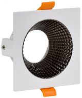 LIGHTING Светильник 4110 встраиваемый поворотный под лампу GU10 белый/шоколад пластик IEK LT-UVB0-4110-GU10-1-K30 IEK