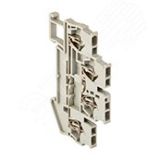 Колодка клеммная самозажимная двойная JXB-ST-1.5 17.5А серая PROxima plc-jxb-st-1.5-4-2 EKF