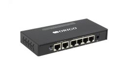 Коммутатор неуправляемый 6 портов RJ4510 100 1000 Мб/с PoE 60Вт 141271 ORIGO