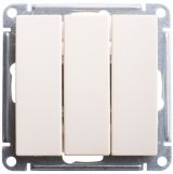 W59 Выключатель трехклавишный, 10АХ, механизм, слоновая кость VS0510-351-2-86 Systeme Electric