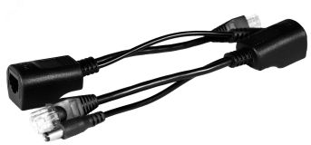 Комплект пассивный (инжектор + сплиттер) для передачи PoE по кабелю Cat 5e. 00010642 OSNOVO